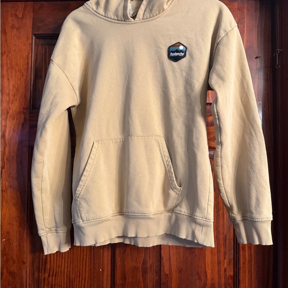Avalanche Tan Hoodie with Avalanche Logo
